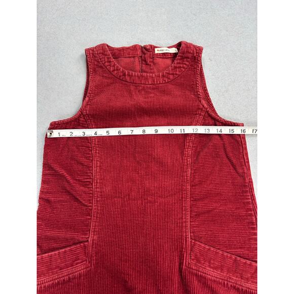 Marine Layer Women’s Size S Florence Shift Dress Corduroy Sleeveless Rust/Red - Picture 9 of 10